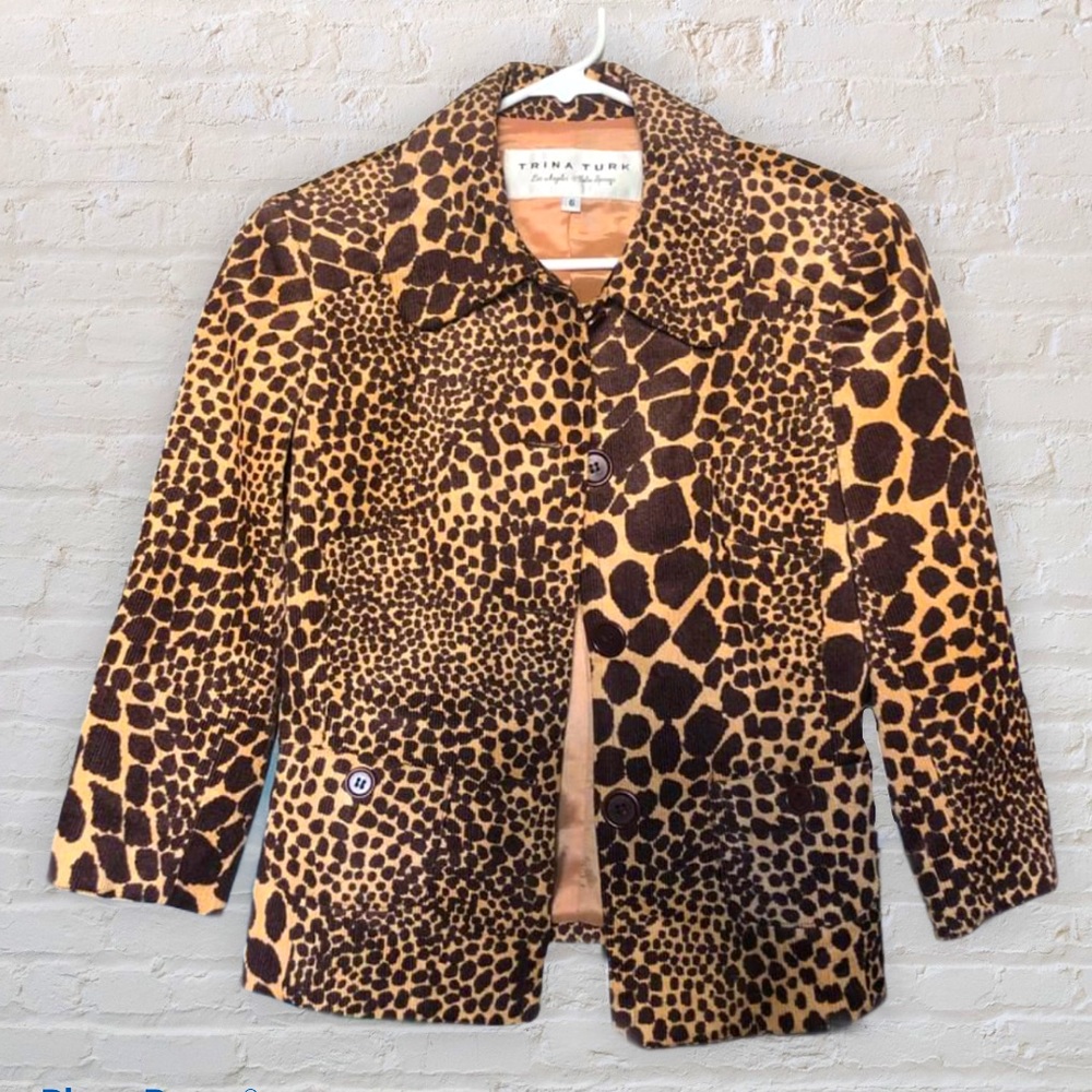 Trina Turk Giraffe Print Blazer